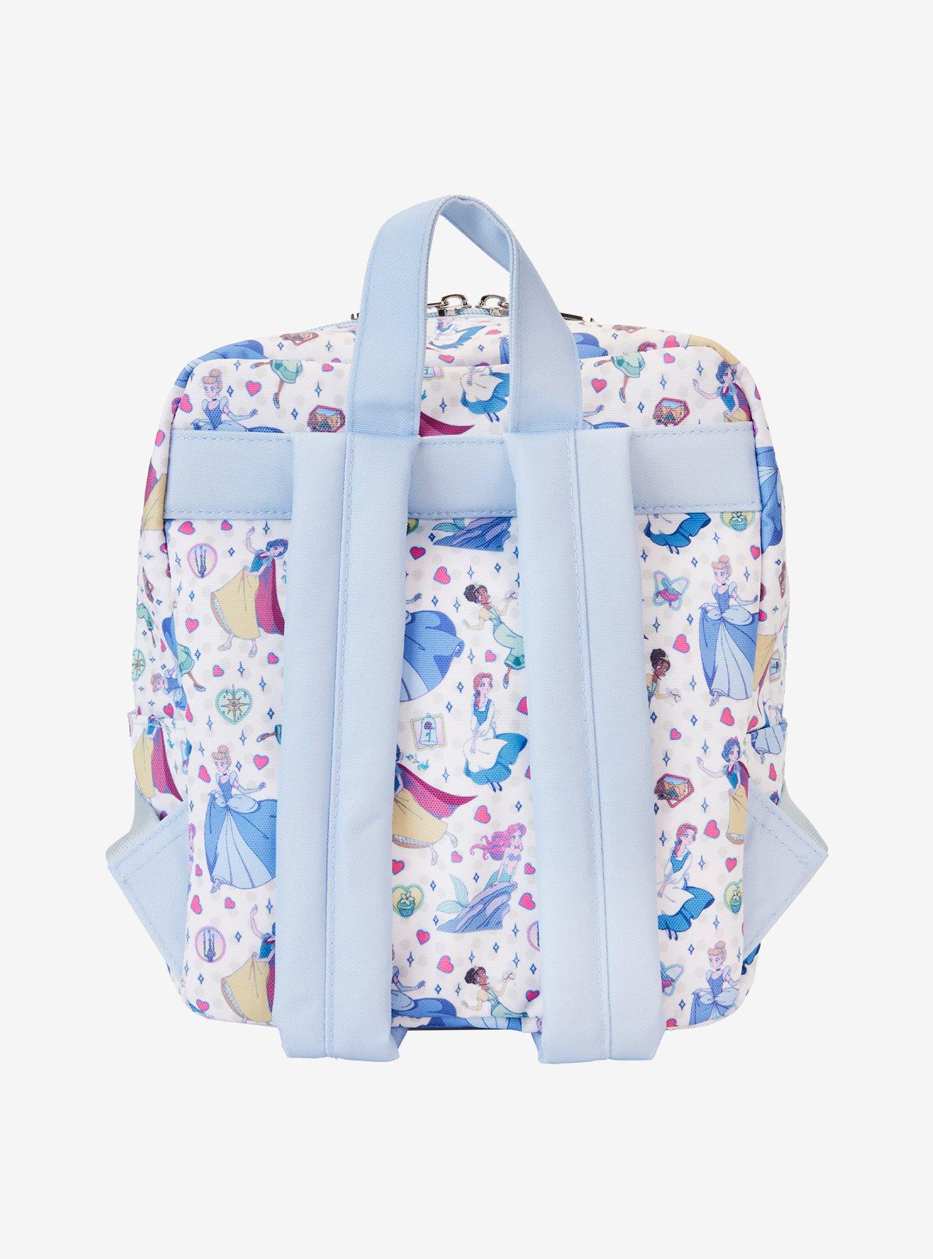 Loungefly Disney Princess Manga Allover Print Nylon Mini Backpack