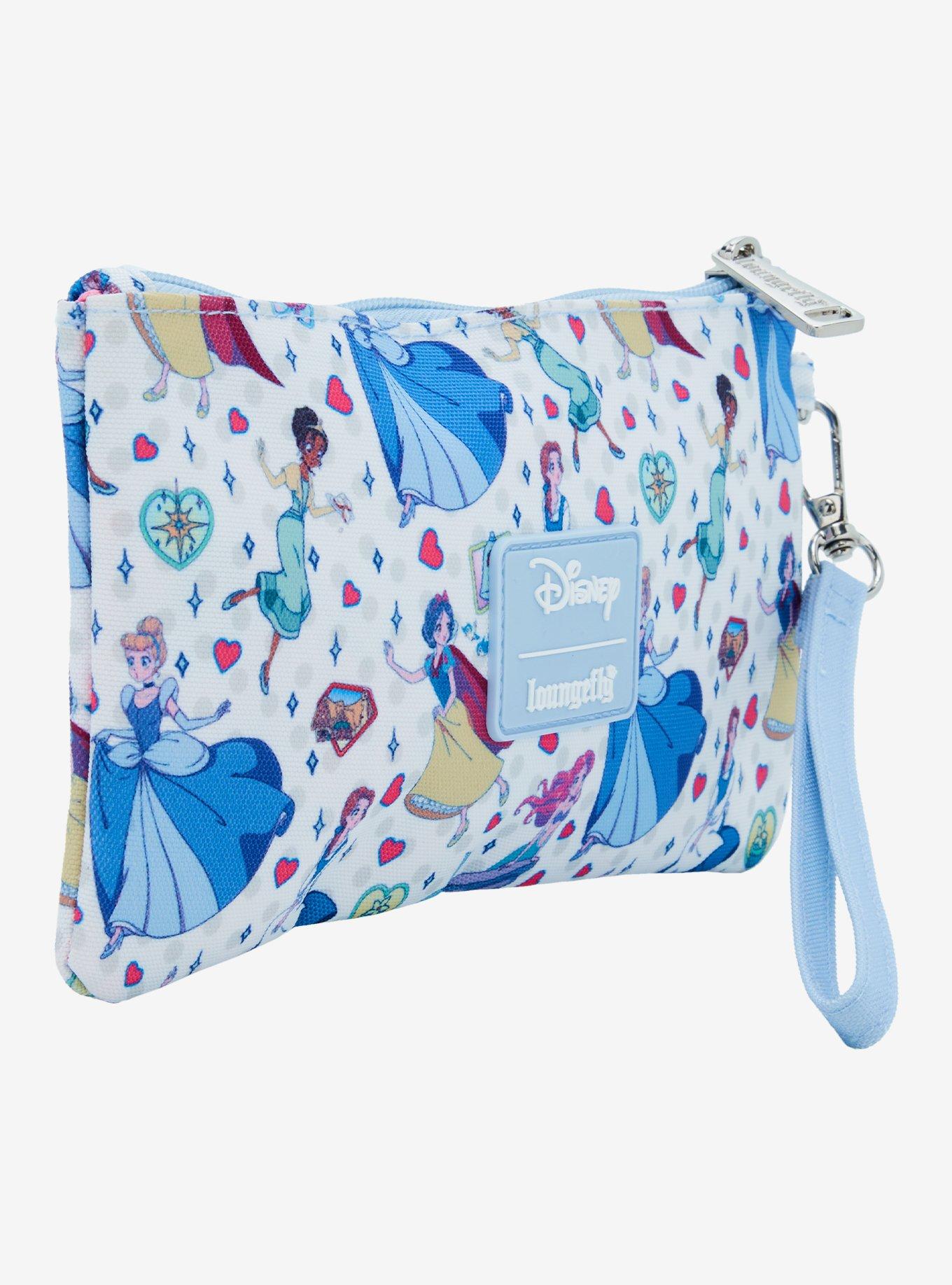 Loungefly Disney Princess Manga Allover Print Nylon Wristlet, , alternate