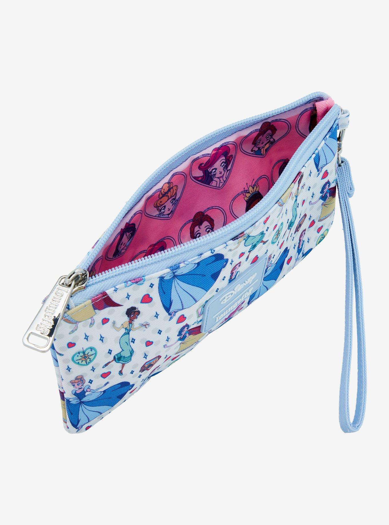 Loungefly Disney Princess Manga Allover Print Nylon Wristlet, , alternate