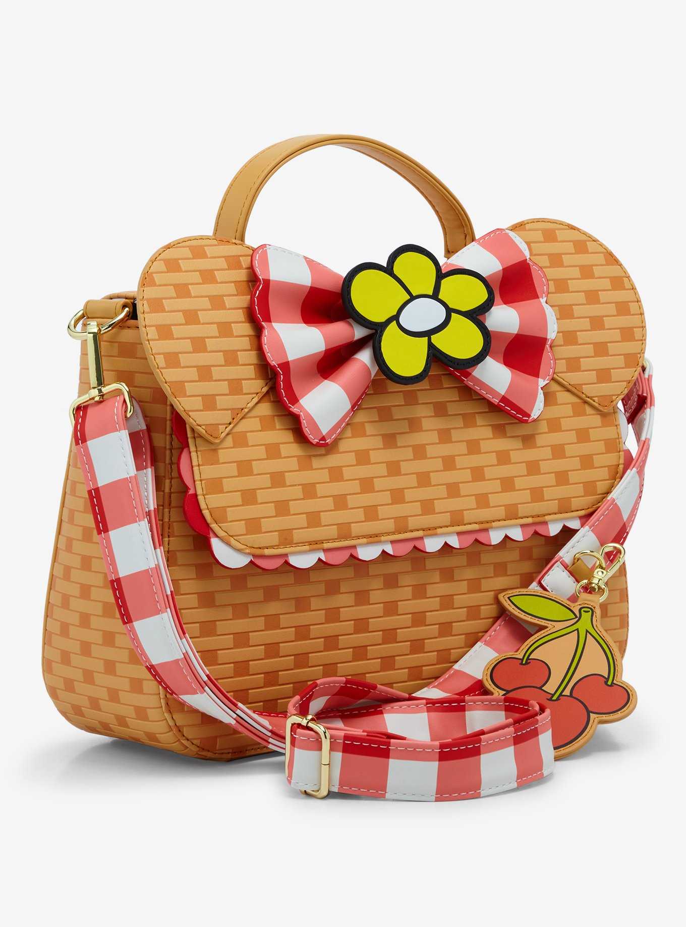 Loungefly Disney Minnie Mouse Picnic Basket Crossbody Bag, , hi-res