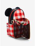 Loungefly Mickey and Friends Minnie Mouse Gingham Crossbody Bag, , alternate