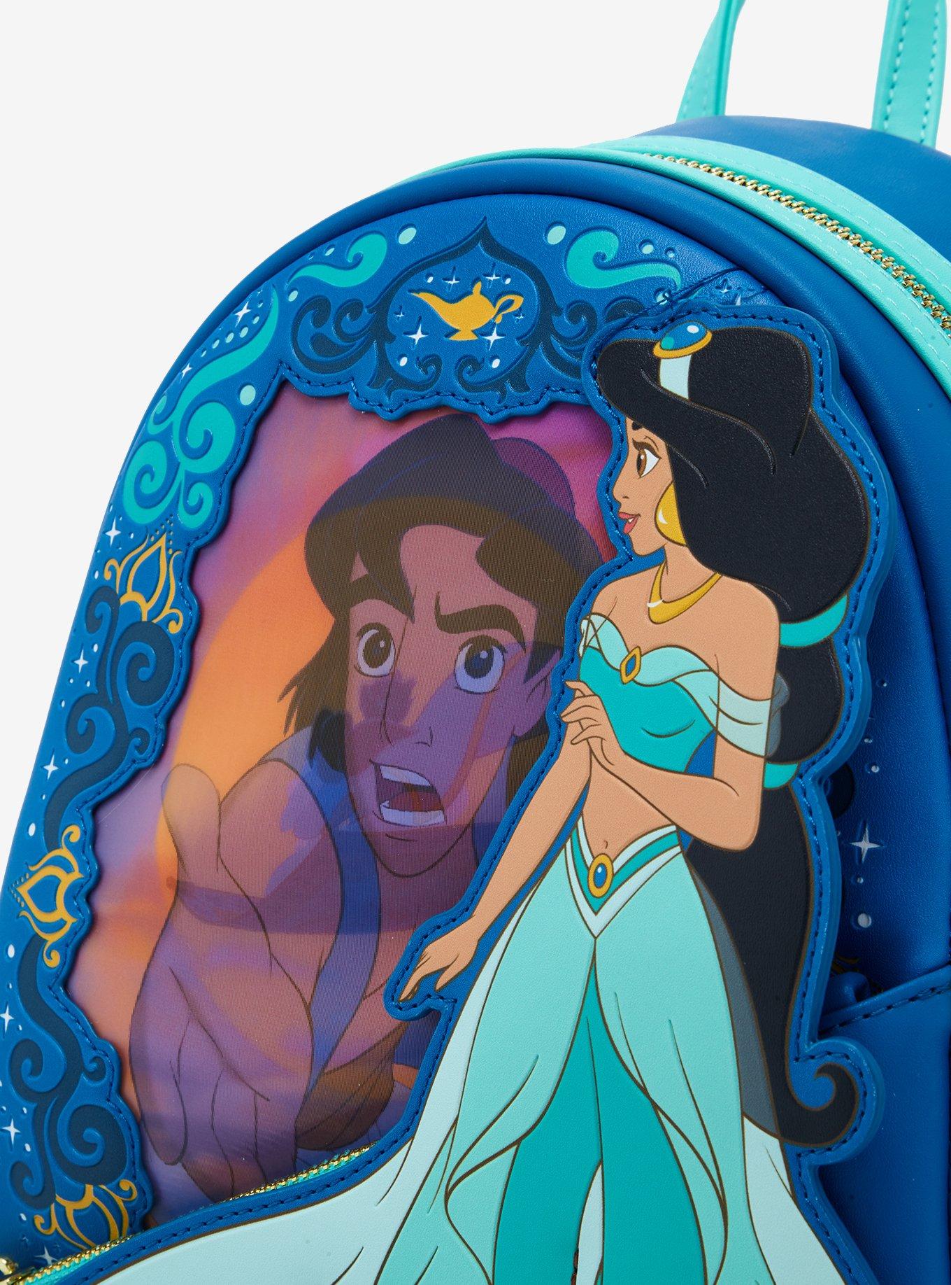 Loungefly Disney Aladdin Jasmine Lenticular Portrait Mini Backpack, , alternate