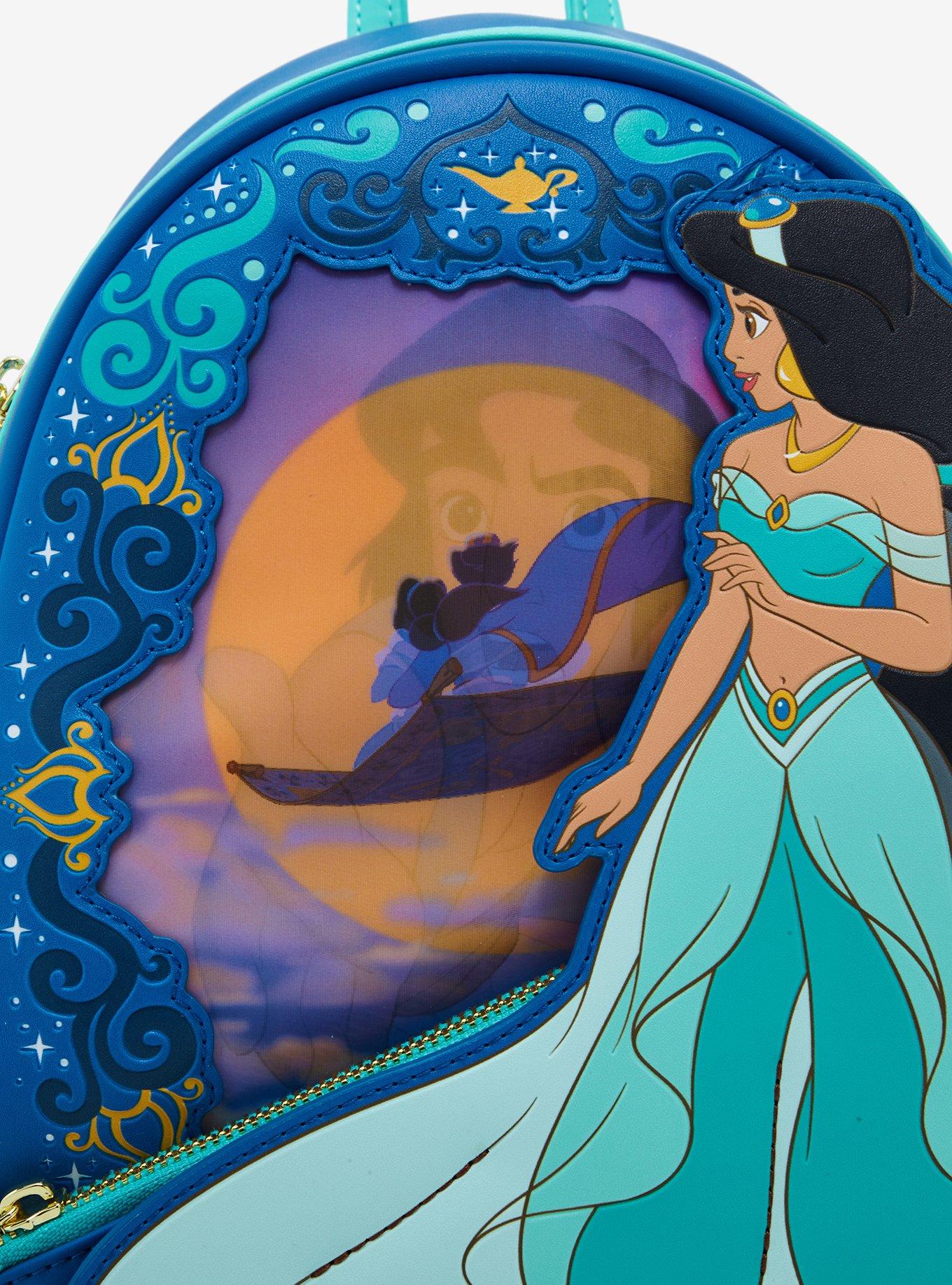 Loungefly Disney Aladdin Jasmine Lenticular Portrait Mini Backpack, , alternate
