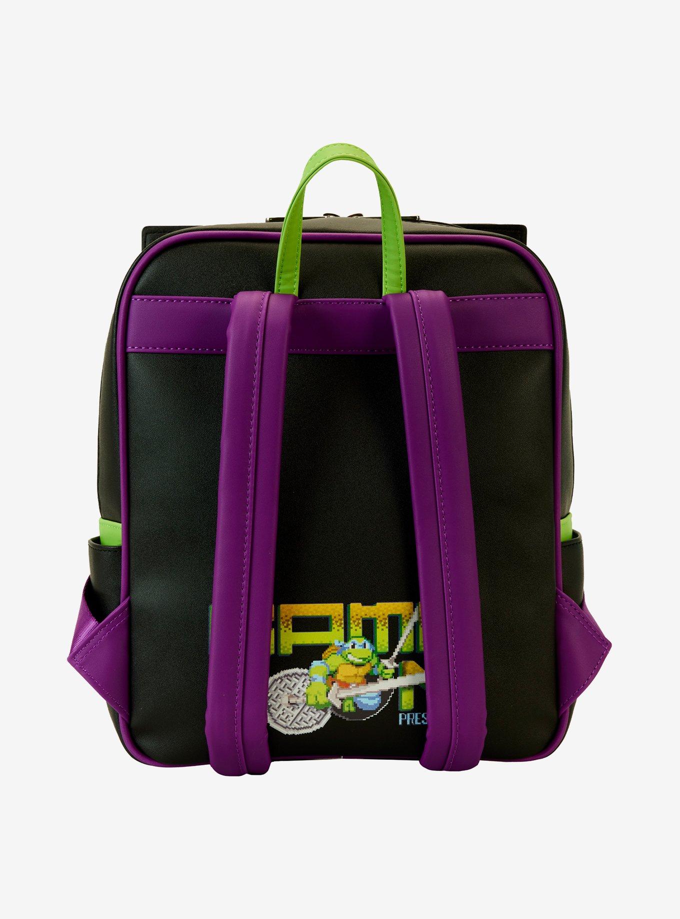Loungefly Teenage Mutant Ninja Turtles Arcade Lenticular Glow-In-The-Dark Mini Backpack, , alternate