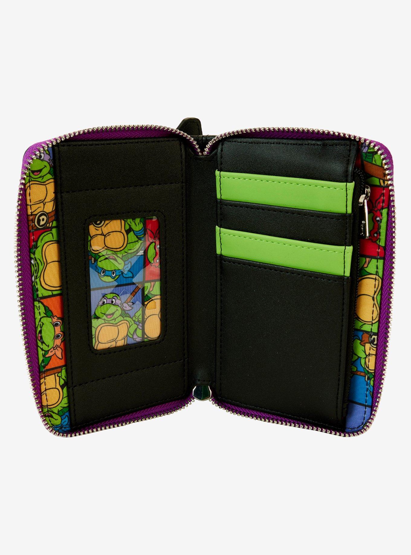 Loungefly Teenage Mutant Ninja Turtles Arcade Lenticular Glow-In-The-Dark Zipper Wallet, , alternate