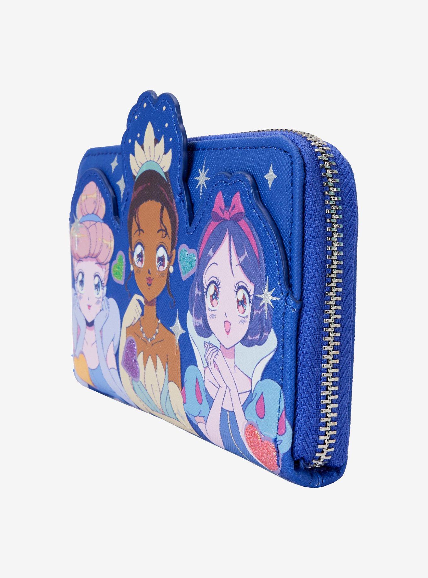 Loungefly Disney Princess Manga Style Zipper Wallet, , alternate