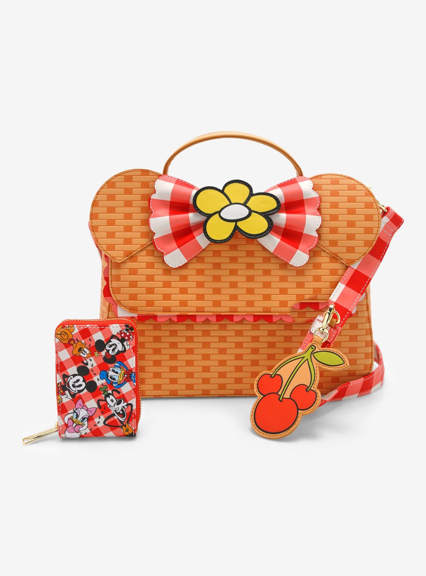 Loungefly Disney Minnie Mouse Picnic Basket Crossbody Bag, , alternate