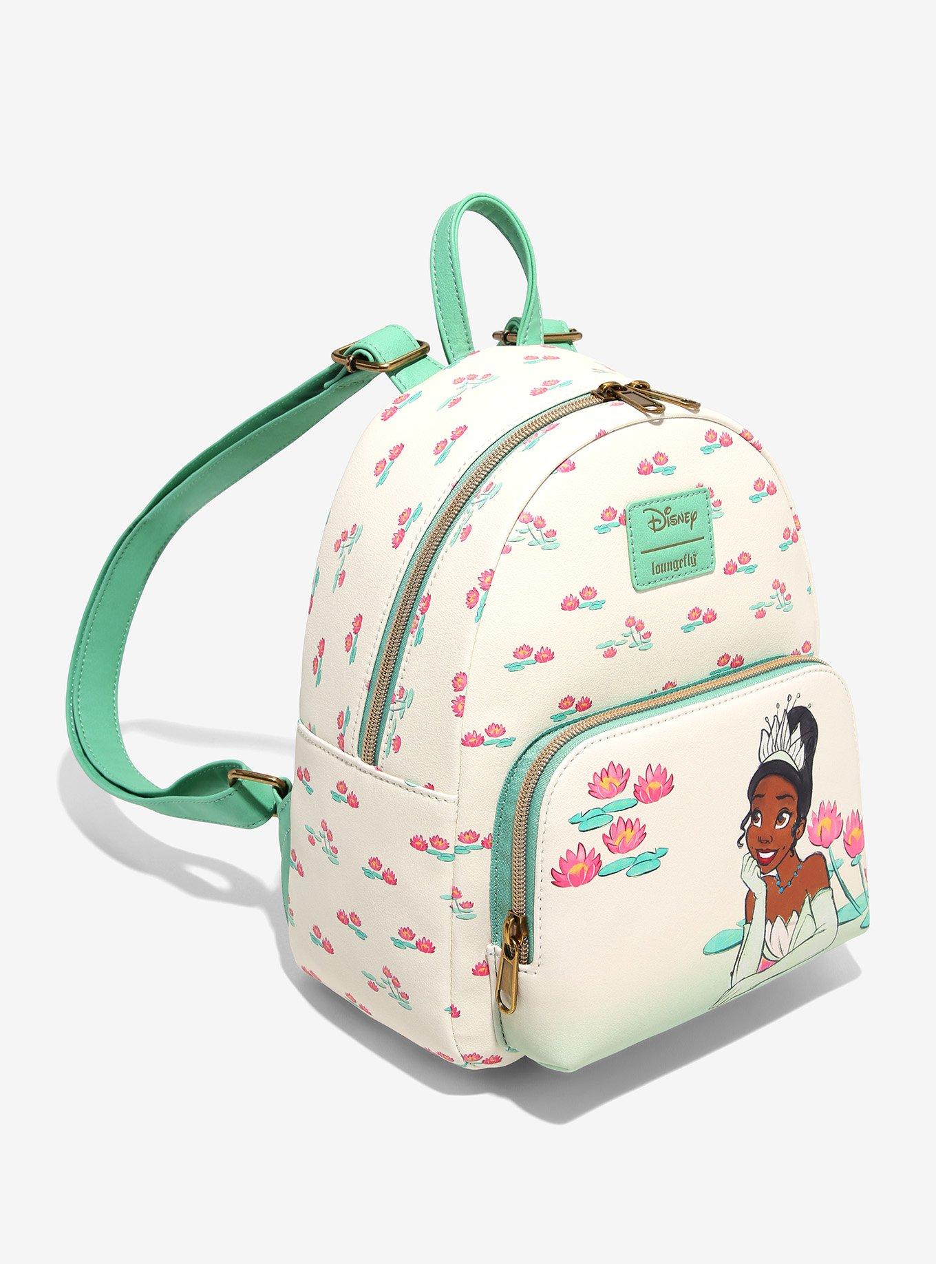 Loungefly The Princess & The Frog Tiana Water Lilies Mini Backpack, , alternate