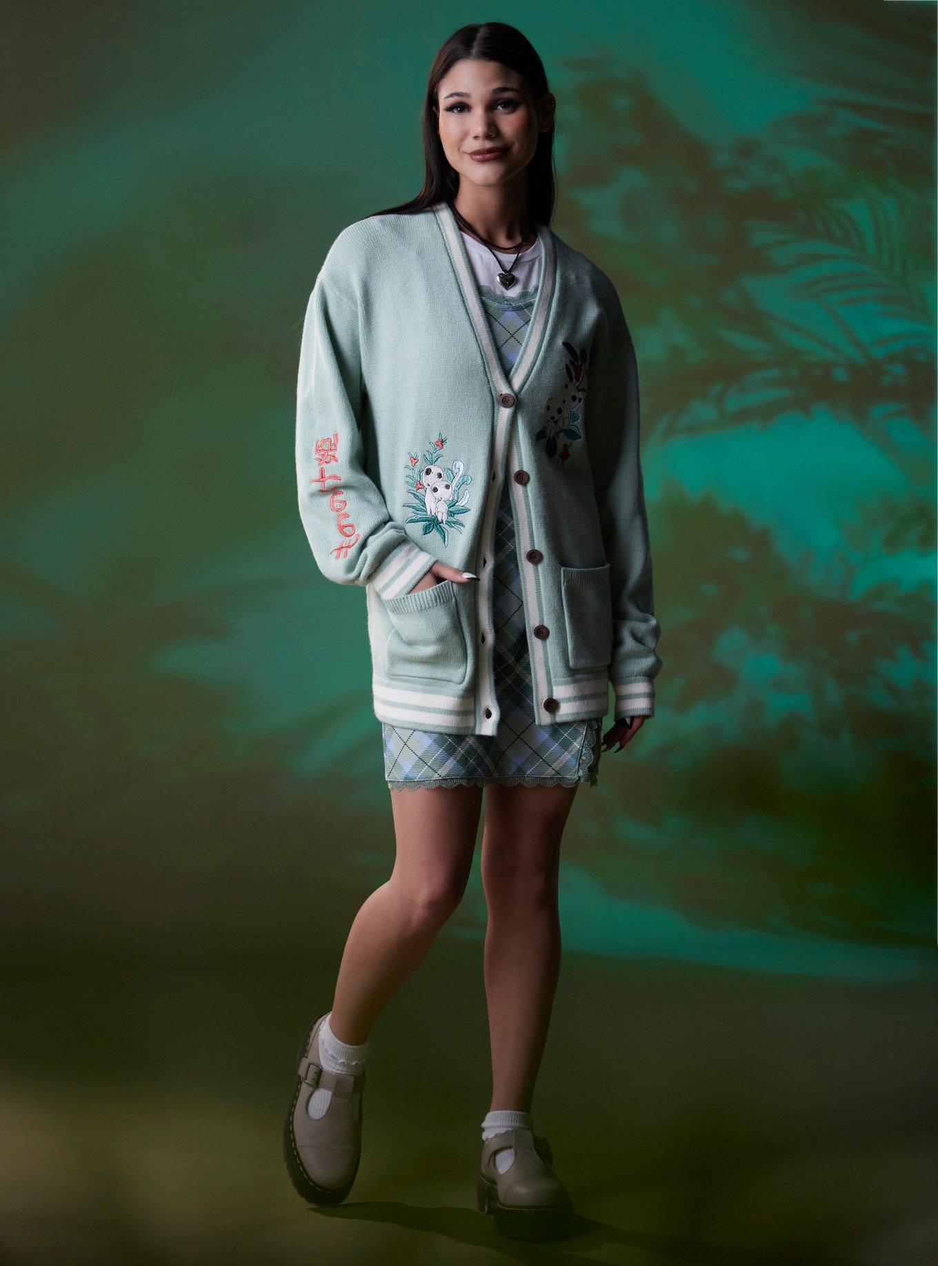 Her Universe Studio Ghibli&reg; Princess Mononoke Embroidered Girls Cardigan, , hi-res