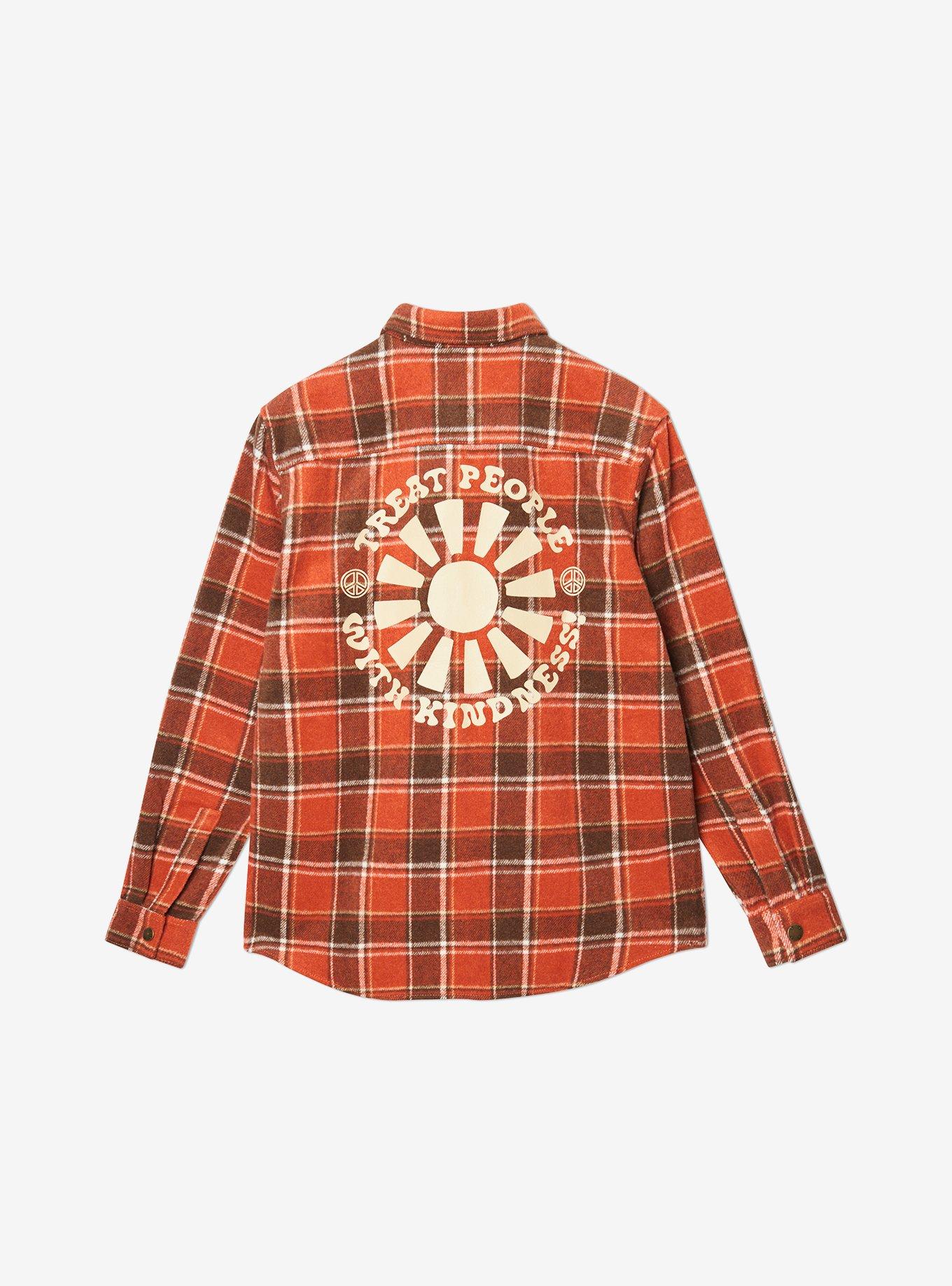 WeSC Oden OG Plaid Flannel Overshirt, RED, alternate