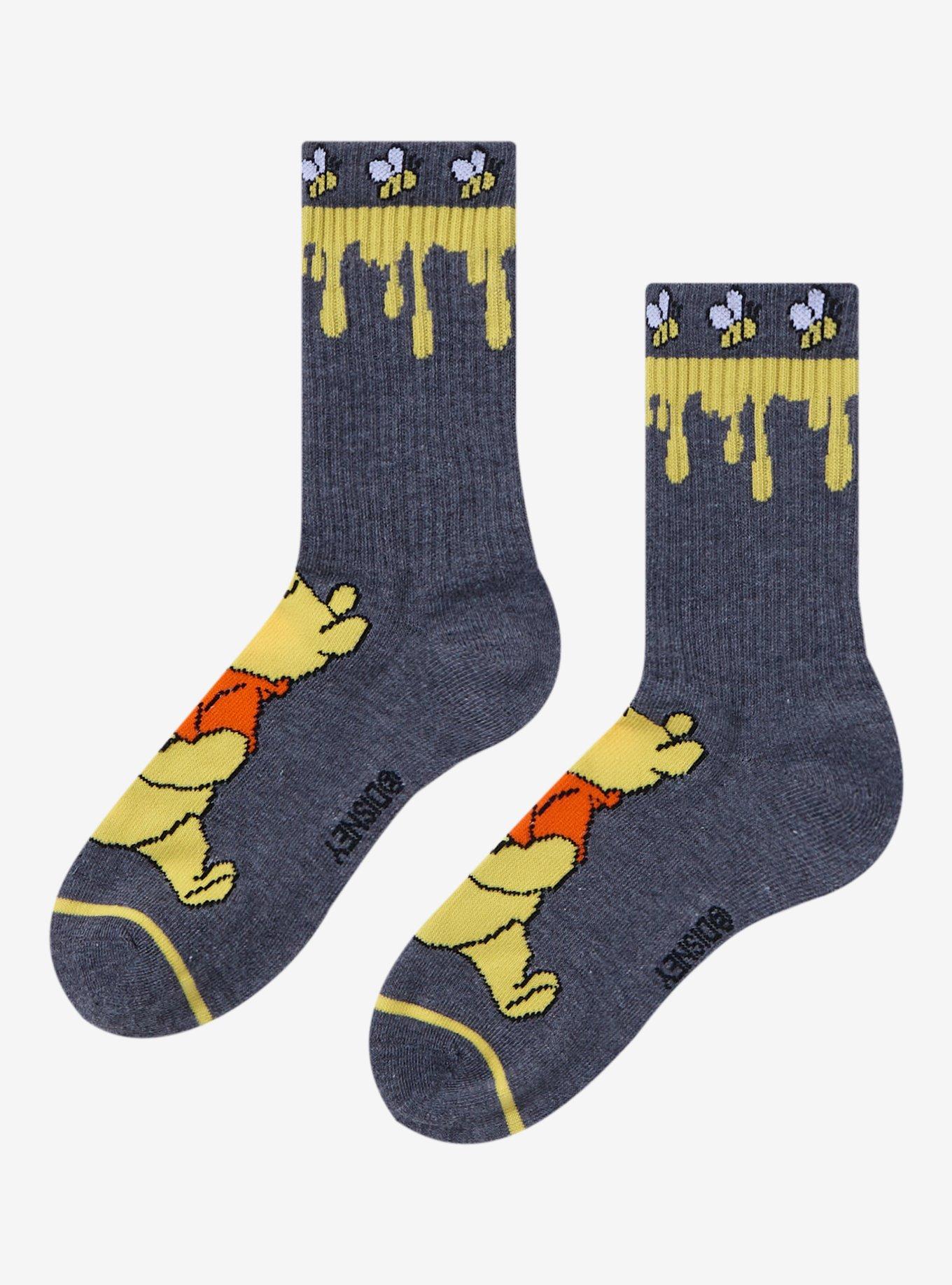 Disney Winnie The Pooh Honey Drip Crew Socks, , hi-res