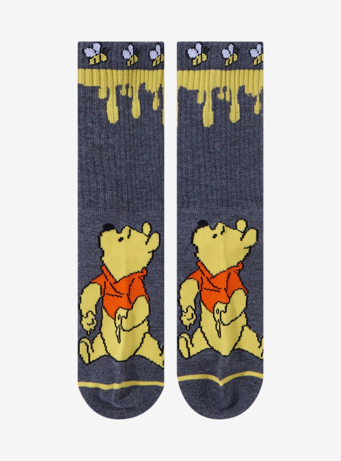 Disney Winnie The Pooh Honey Drip Crew Socks