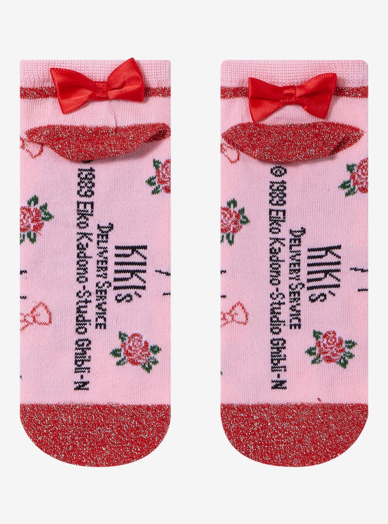 Studio Ghibli Kiki's Delivery Service Jiji Glitter No-Show Socks