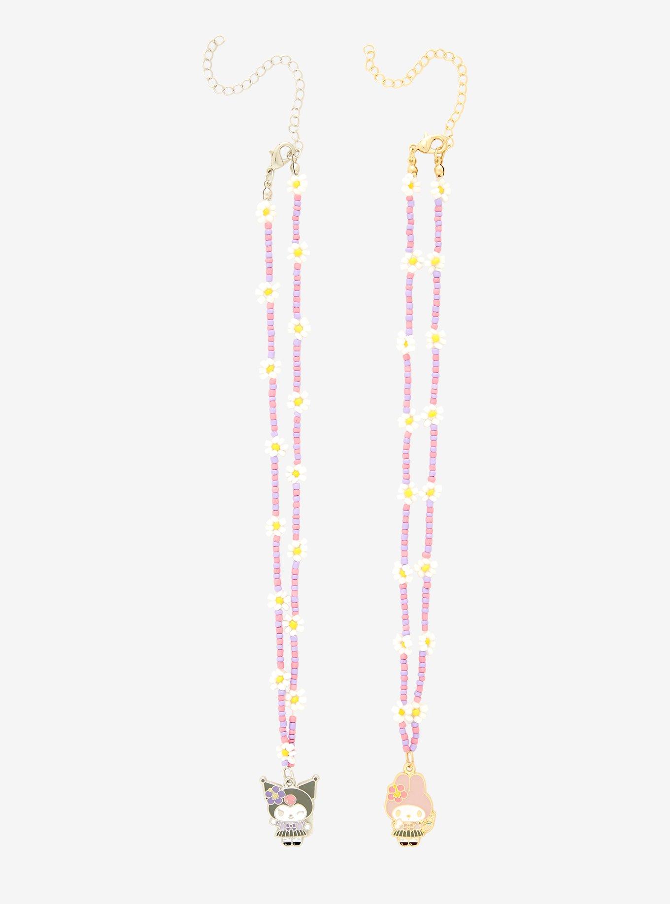 My Melody & Kuromi Kogyaru Best Friend Necklace Set, , alternate