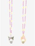 My Melody & Kuromi Kogyaru Best Friend Necklace Set, , alternate