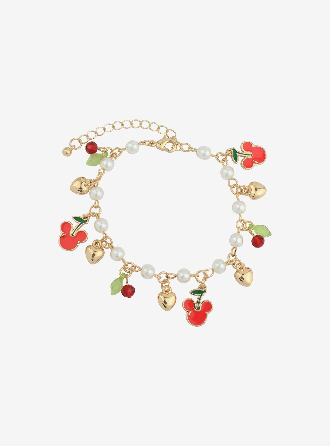 Her Universe Disney Mickey Mouse Cherry Charm Bracelet, , alternate