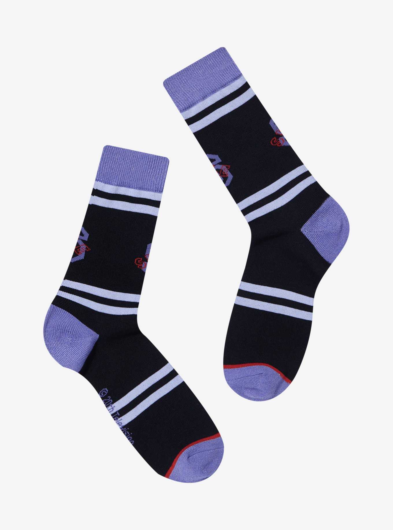 Busy Stripe Socks in Black