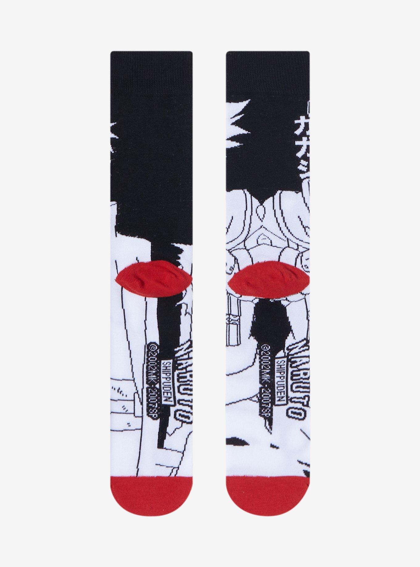 Naruto Shippuden Obito & Kakashi Mismatched Crew Socks, , alternate