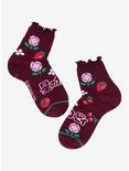 Kirby Cherry Lettuce Trim Ankle Socks, , alternate