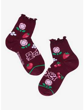 Kirby Cherry Lettuce Trim Ankle Socks, , hi-res