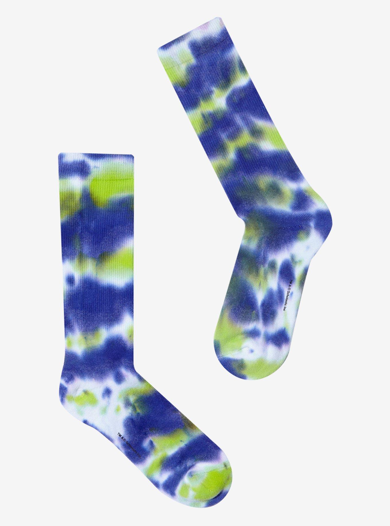 Goosebumps Logo Tie-Dye Crew Socks, , hi-res