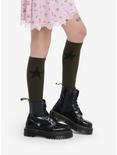 Green & Black Star Knee-High Socks, , alternate