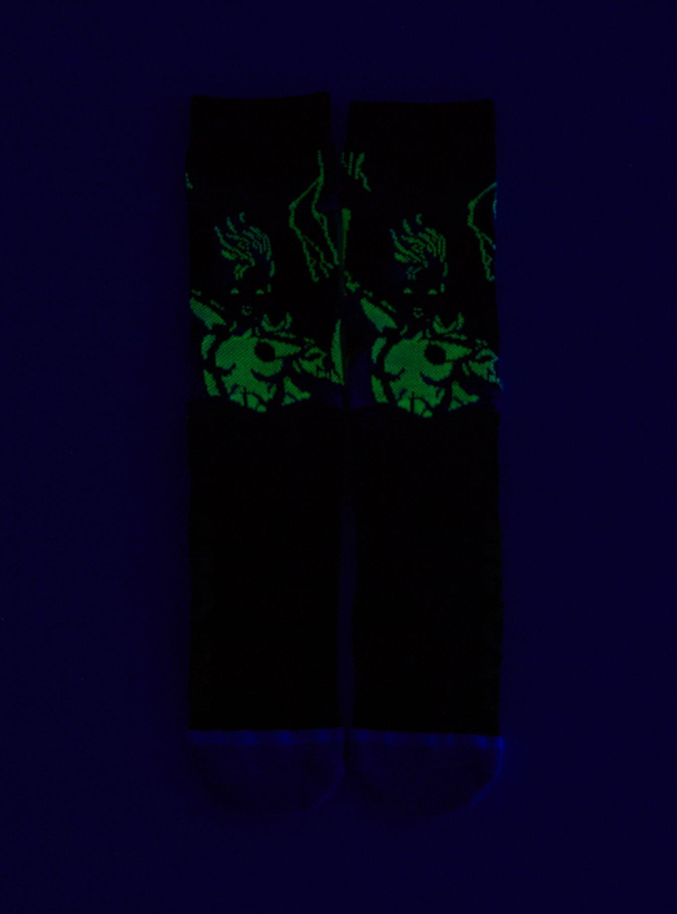 Marvel X-Men Storm Glow-In-The-Dark Crew Socks, , alternate