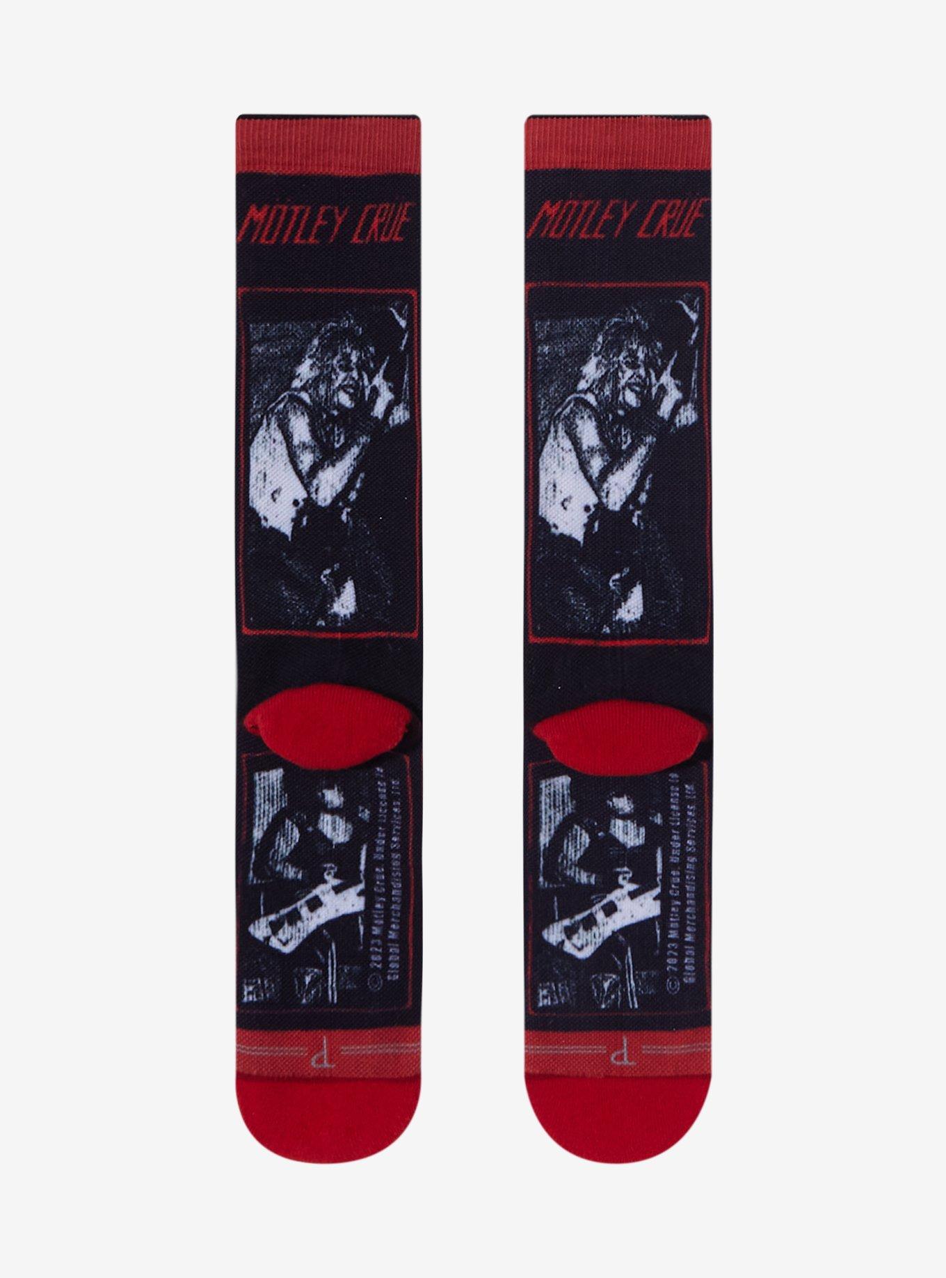 Motley Crue Grid Crew Socks, , alternate