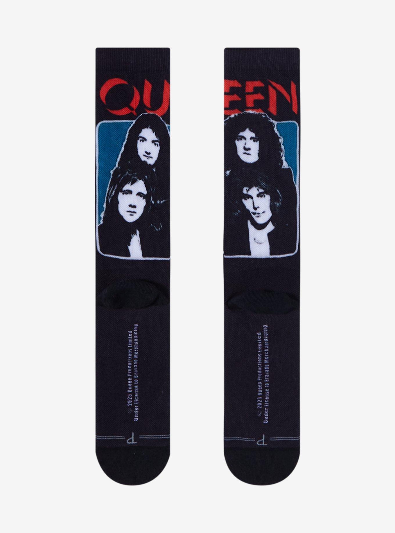 Queen Group Repeated Logo Crew Socks, , alternate