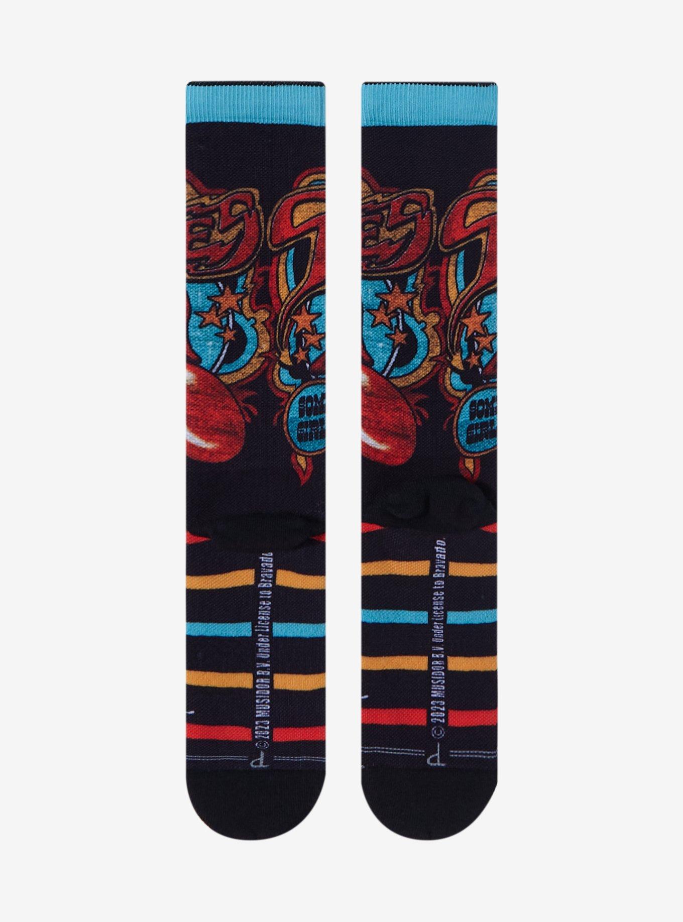 The Rolling Stones Tongue Stripe Crew Socks, , alternate