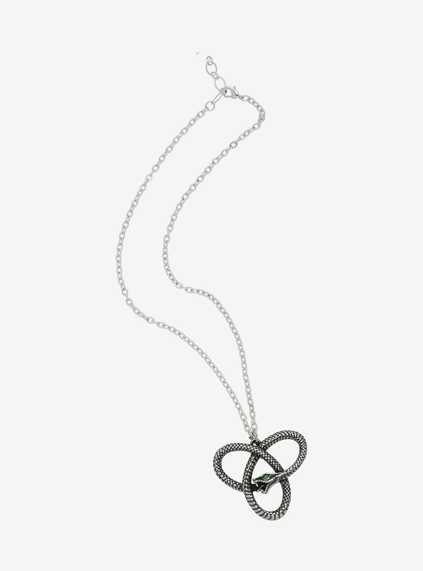 Alchemy Of England Snake Triquetra Necklace, , alternate