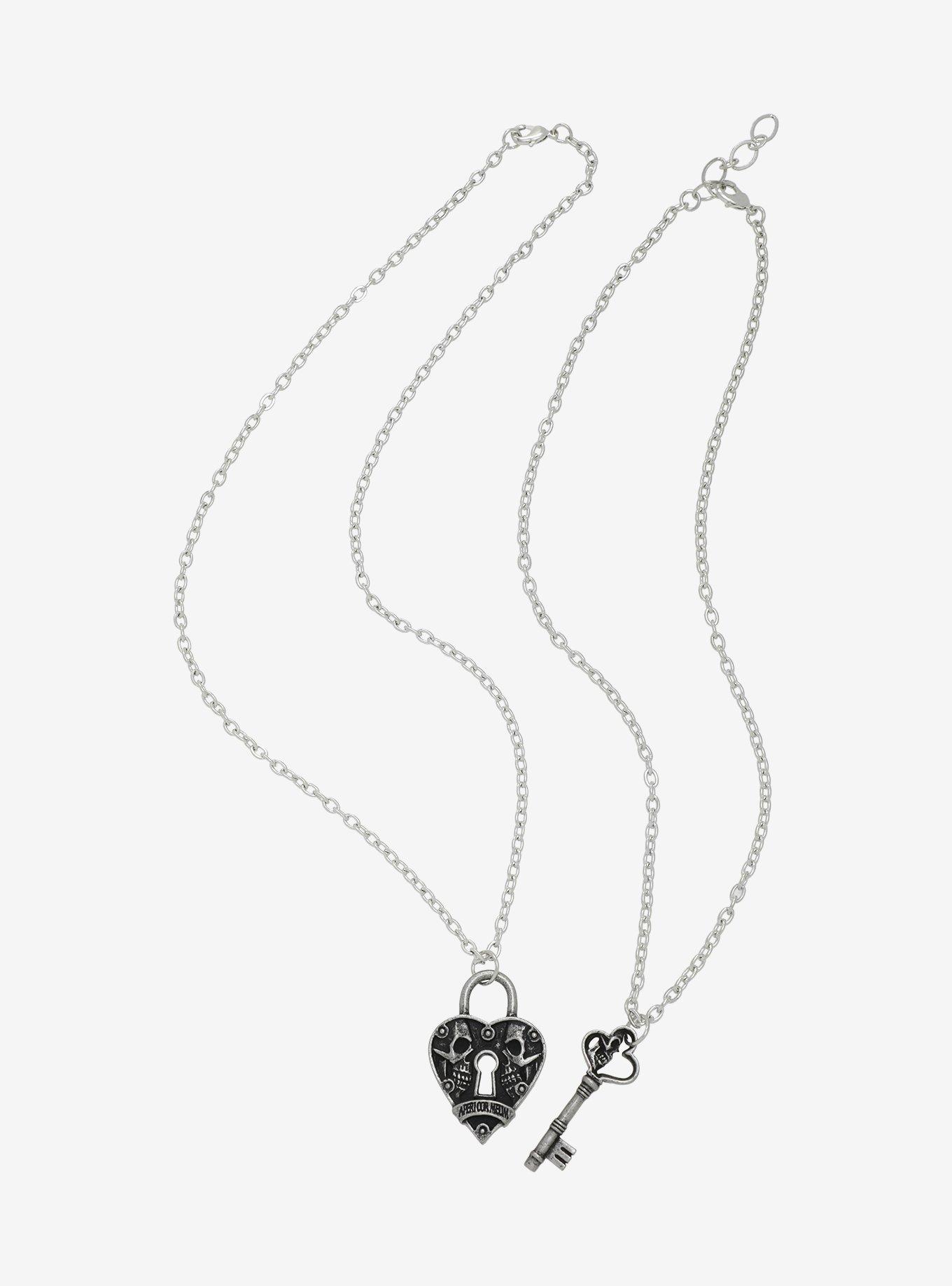 Alchemy Of England Lock & Key Necklace Set, , alternate