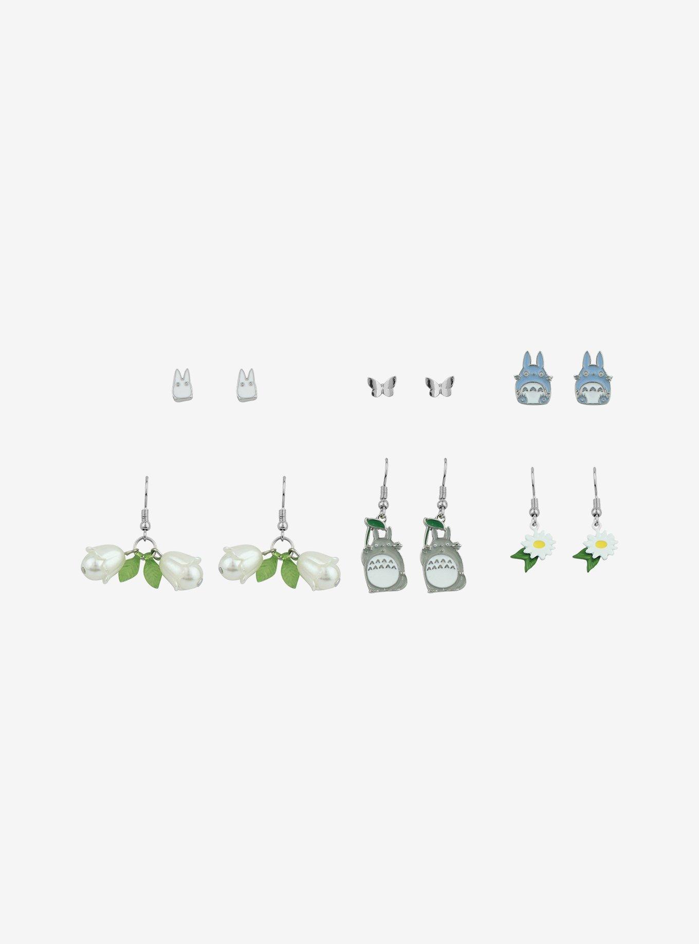 Studio Ghibli My Neighbor Totoro Flower Earring Set, , alternate