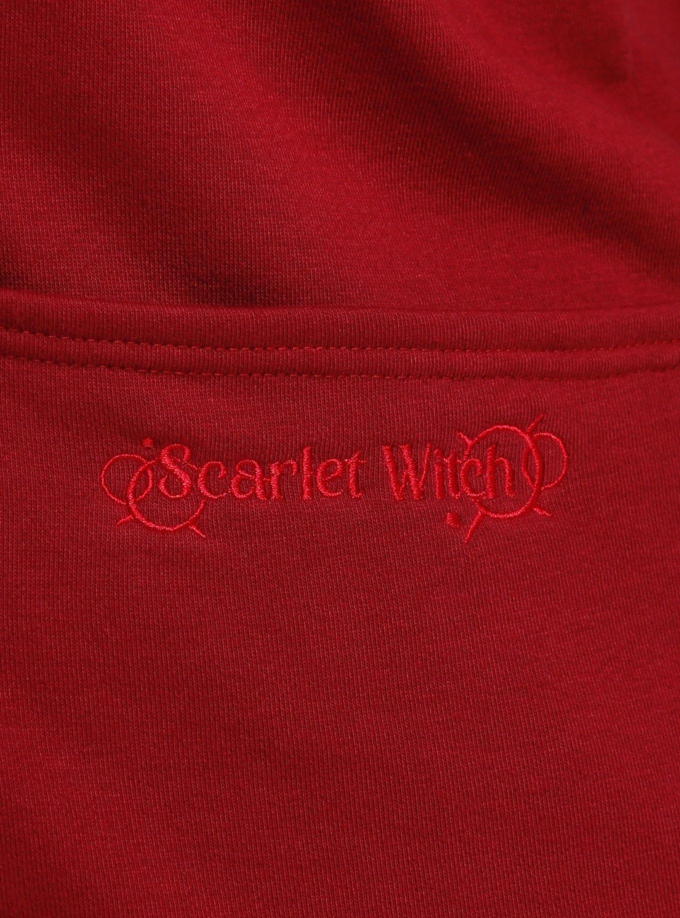 Her Universe Marvel Scarlet Witch Tiara Hoodie Plus Size Her Universe Exclusive, BURGUNDY, alternate