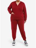 Her Universe Marvel Scarlet Witch Tiara Jogger Pants Plus Size Her Universe Exclusive, BURGUNDY, alternate