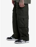 Olive Bungee Cord Cargo Pants, GREY, alternate