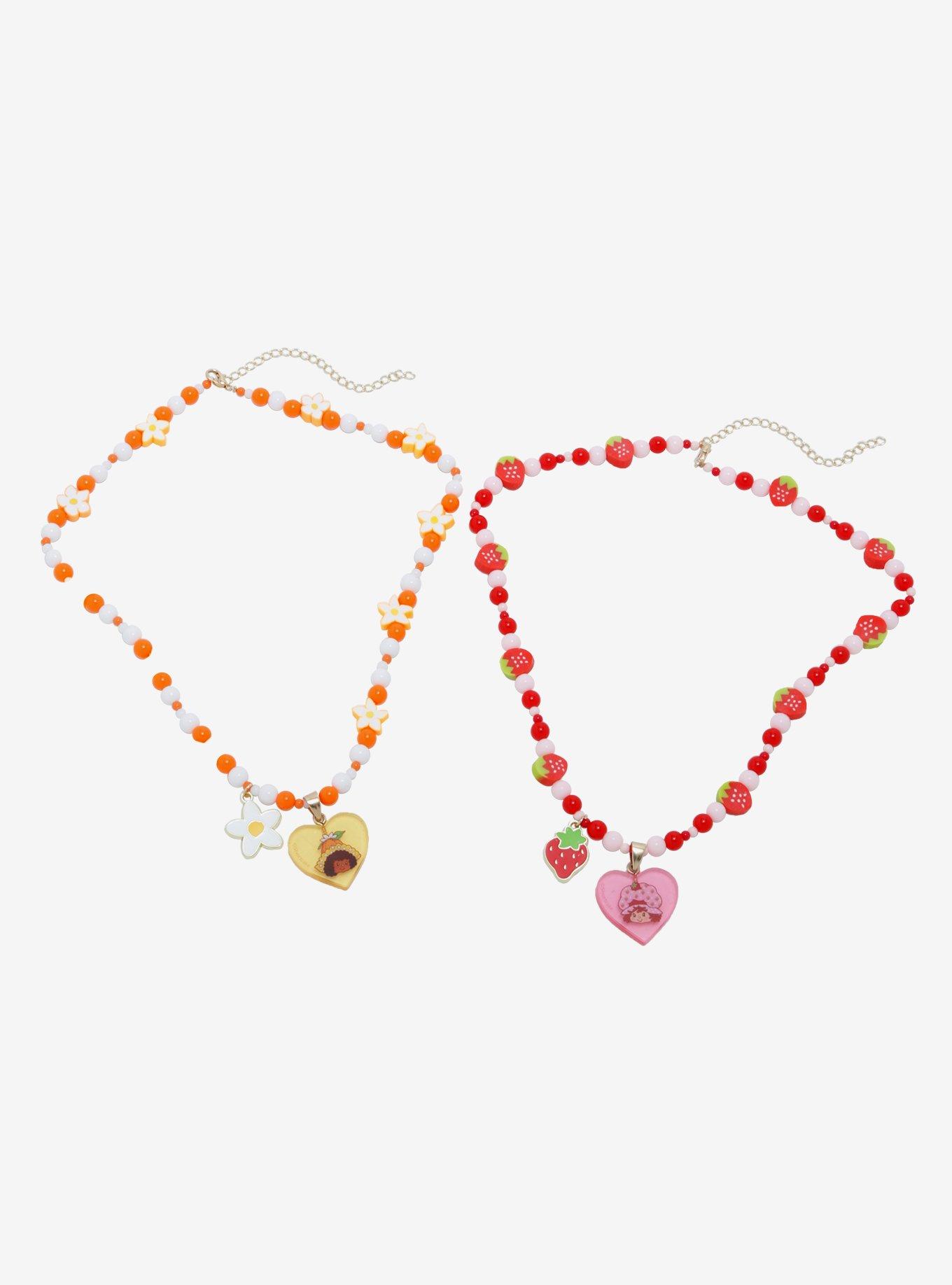 Strawberry Shortcake Orange Blossom Best Friend Beaded Necklace Set, , hi-res