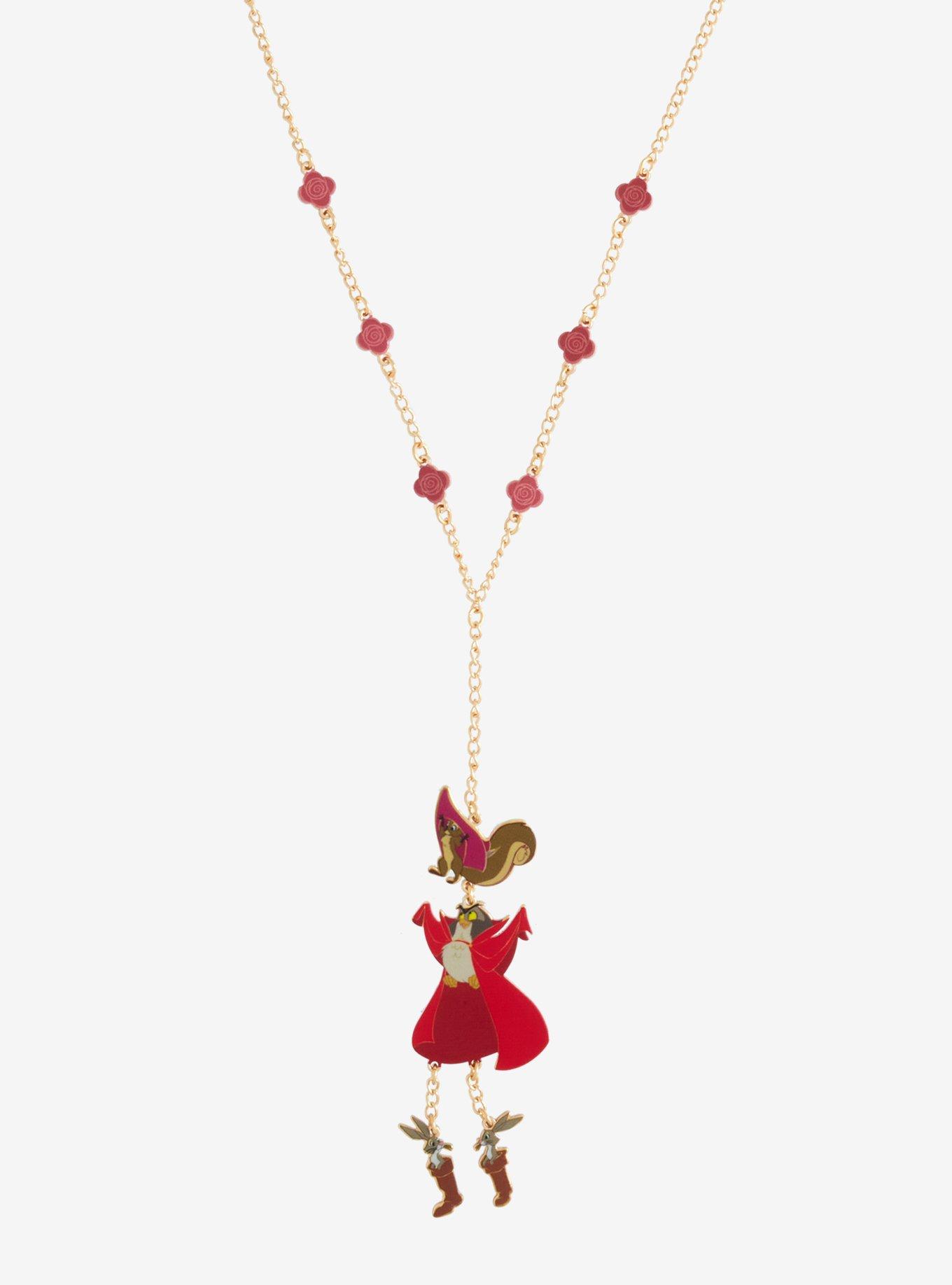 Disney Sleeping Beauty Animals As Prince Philip Necklace, , alternate