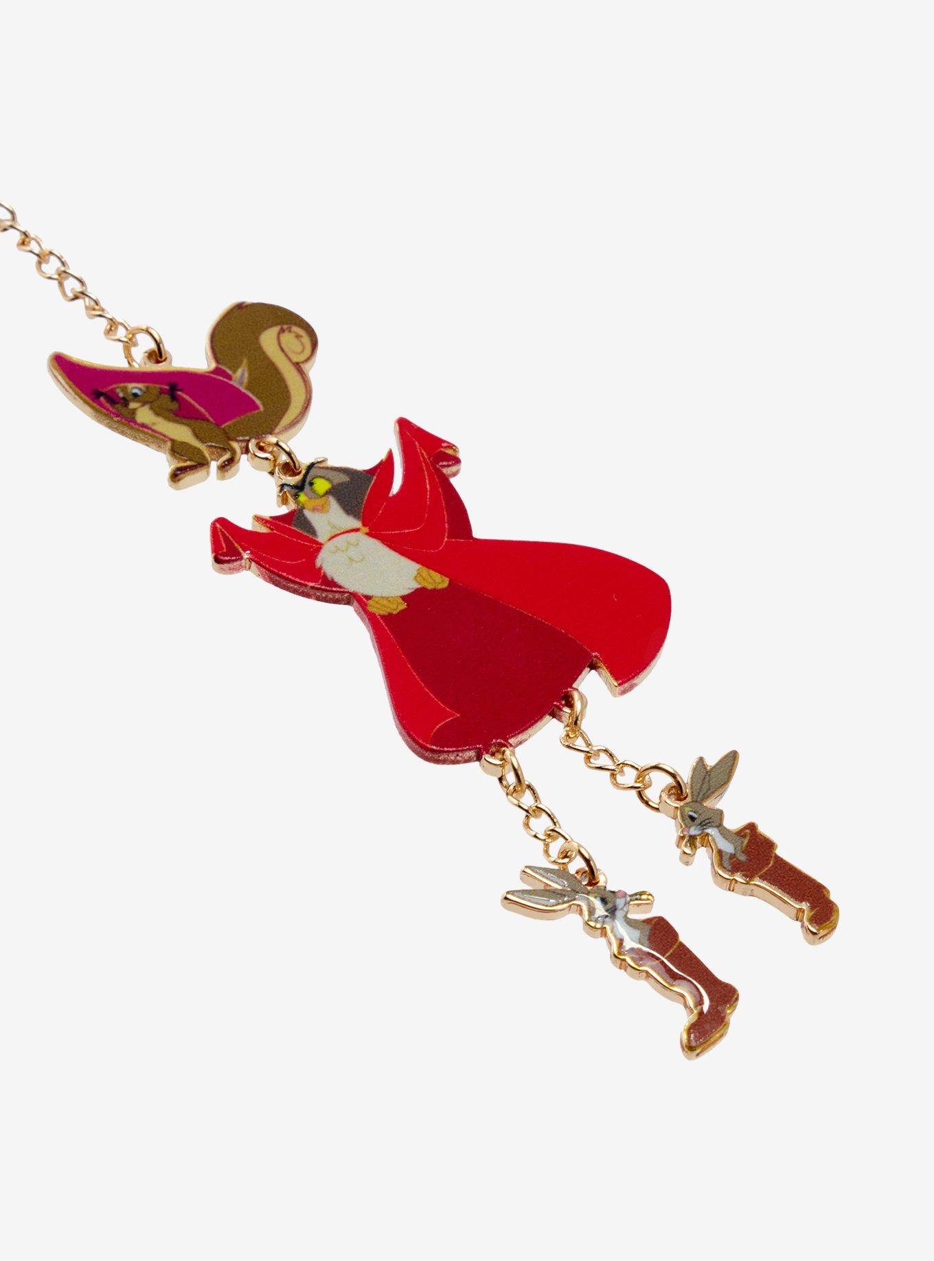 Disney Sleeping Beauty Animals As Prince Philip Necklace, , alternate