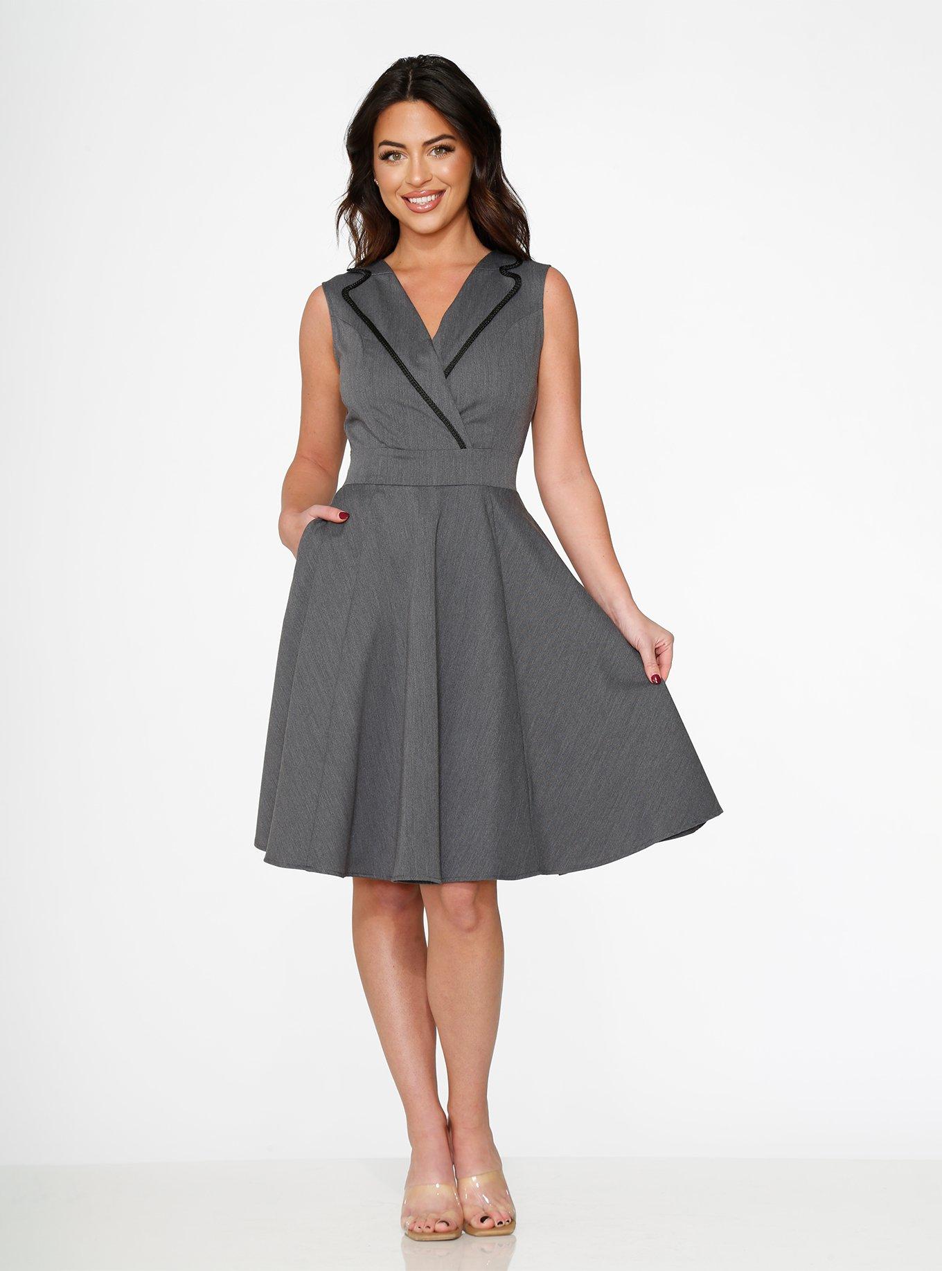 Grey Swing Dress