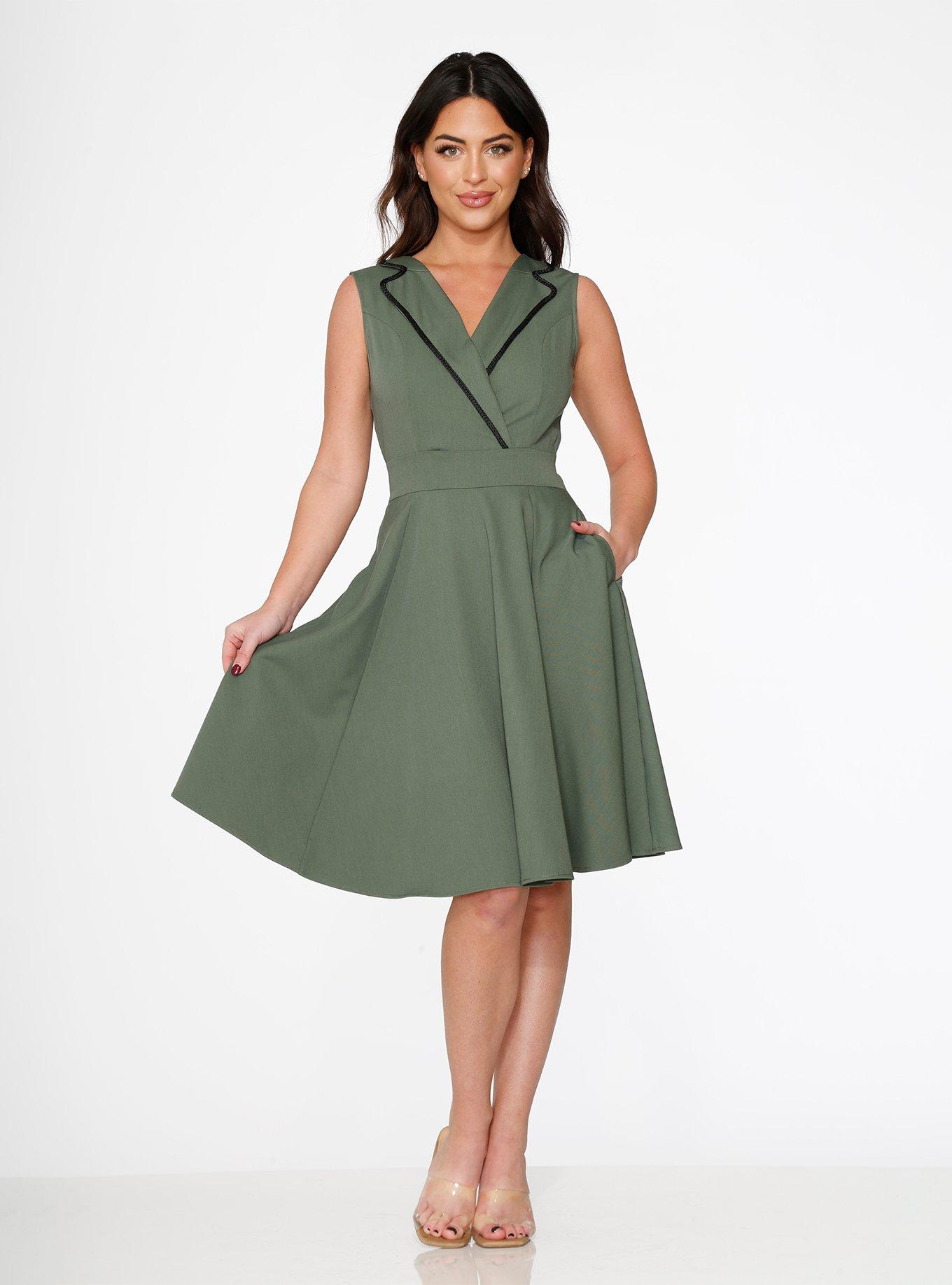 Olive Swing Dress, , hi-res