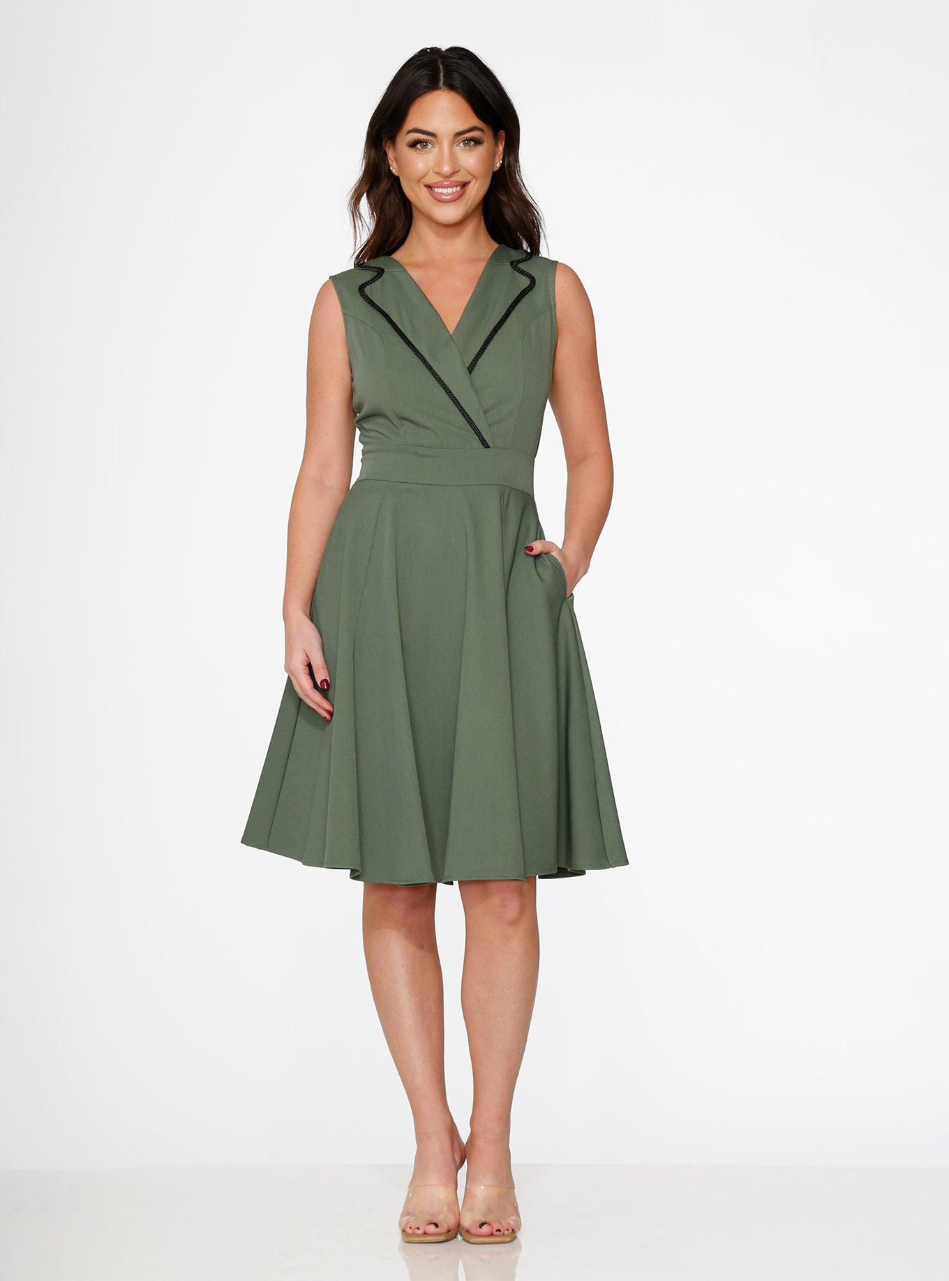 Olive Swing Dress, OLIVE, alternate