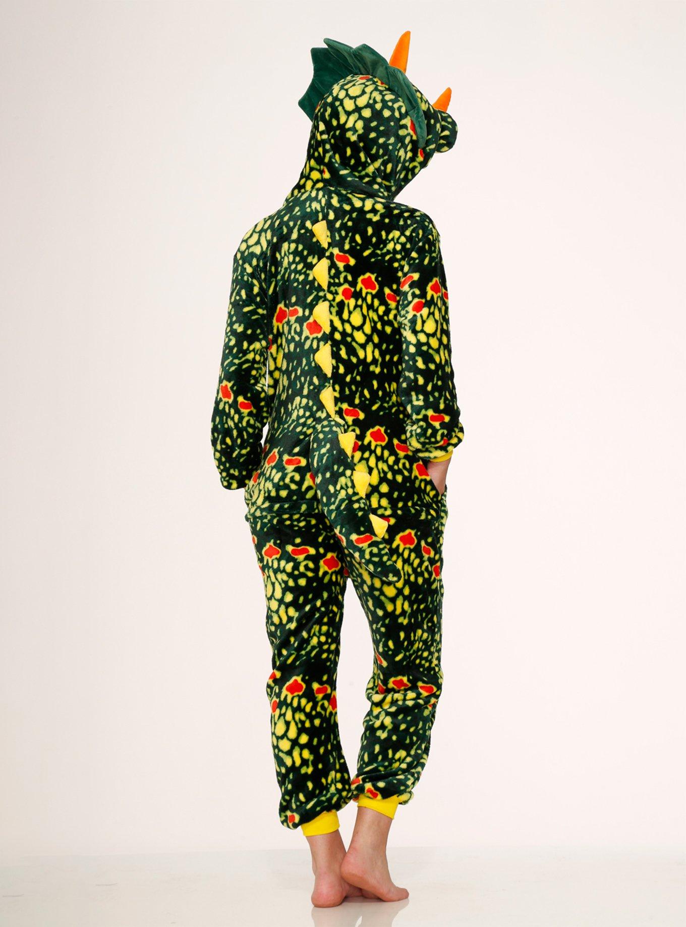 Green Triceratops Onesie, DINOSAUR - GREEN, alternate
