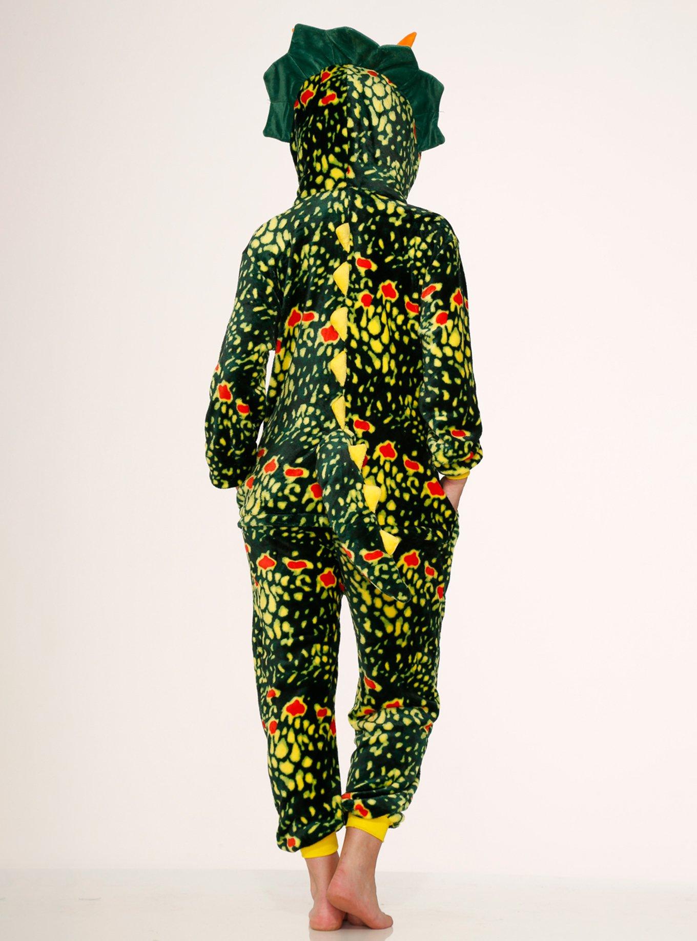 Green Triceratops Onesie, DINOSAUR - GREEN, alternate