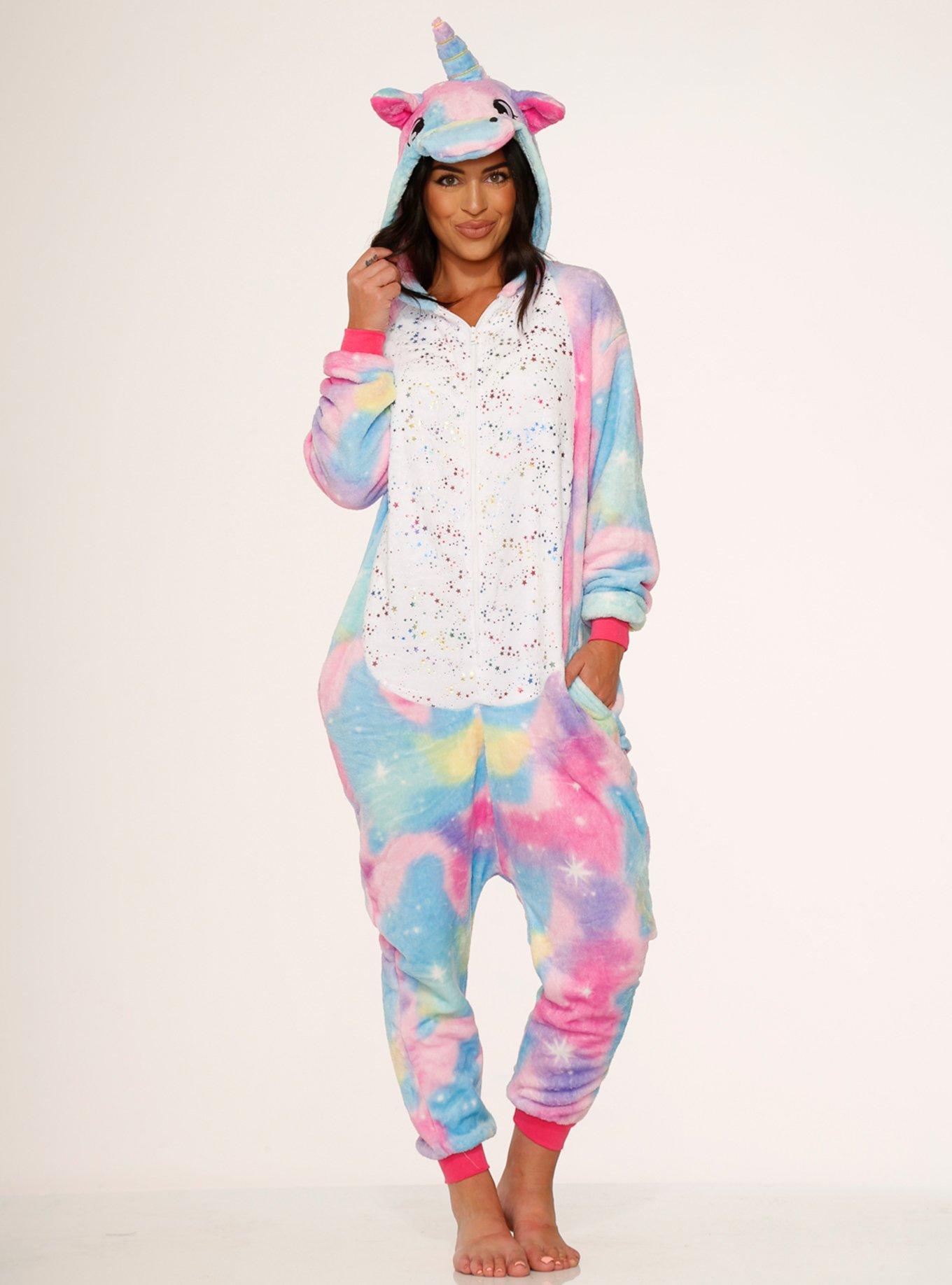 Cotton Candy Galaxy Unicorn Onesie, , hi-res