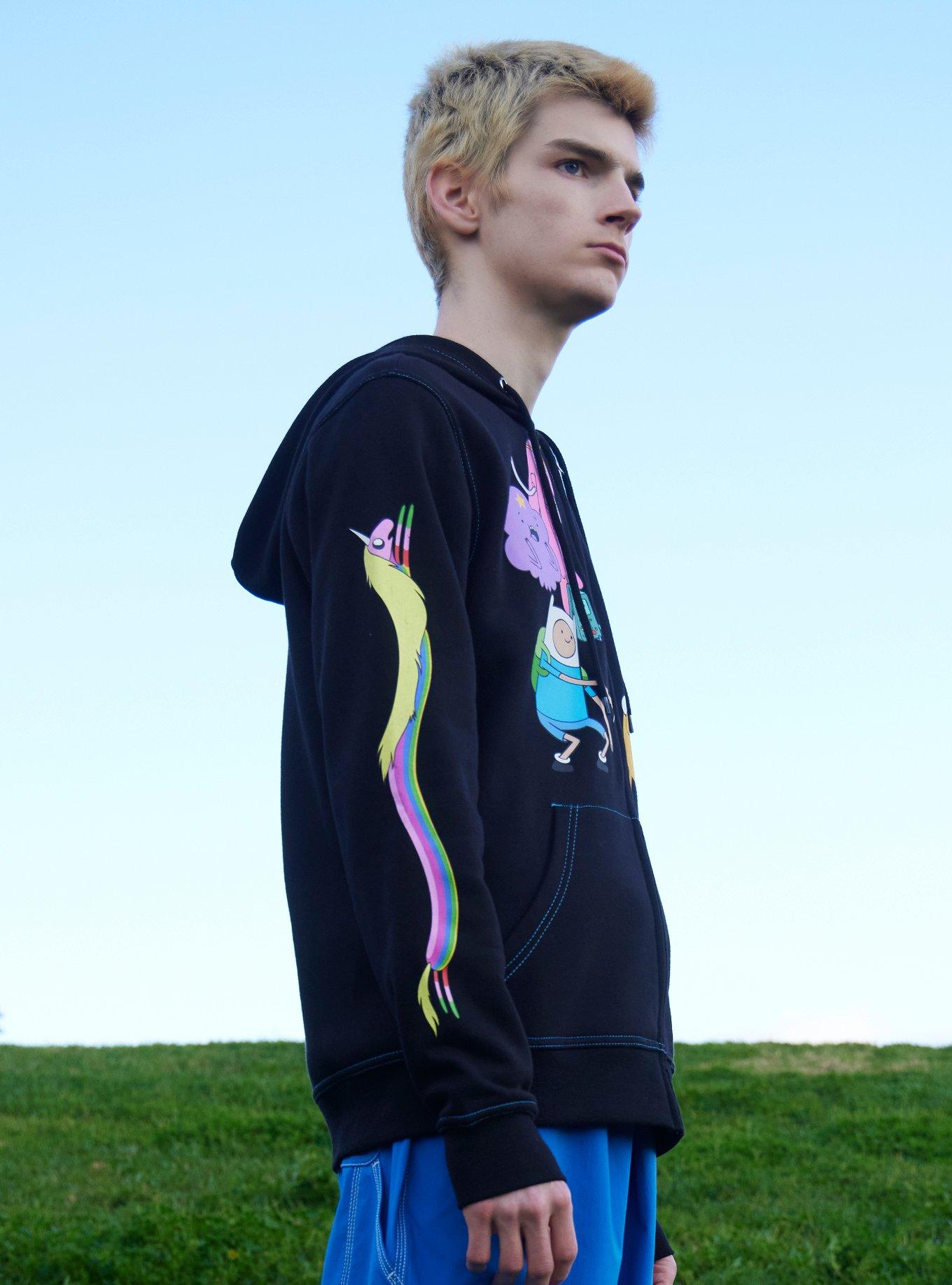 Adventure Time Group Contrast Stitch Hoodie