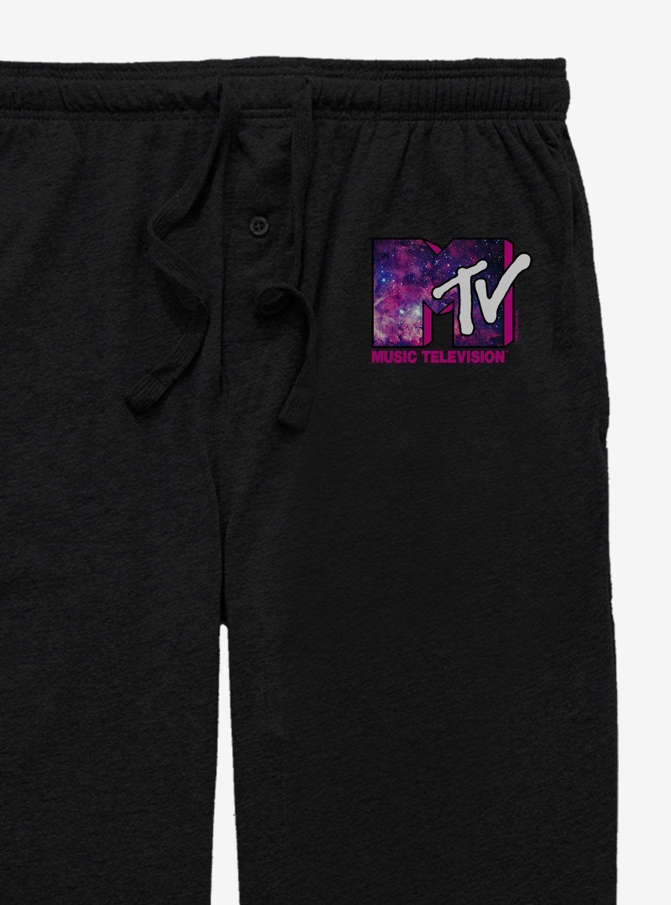 MTV Galaxy Fill Pajama Pants, BLACK, alternate