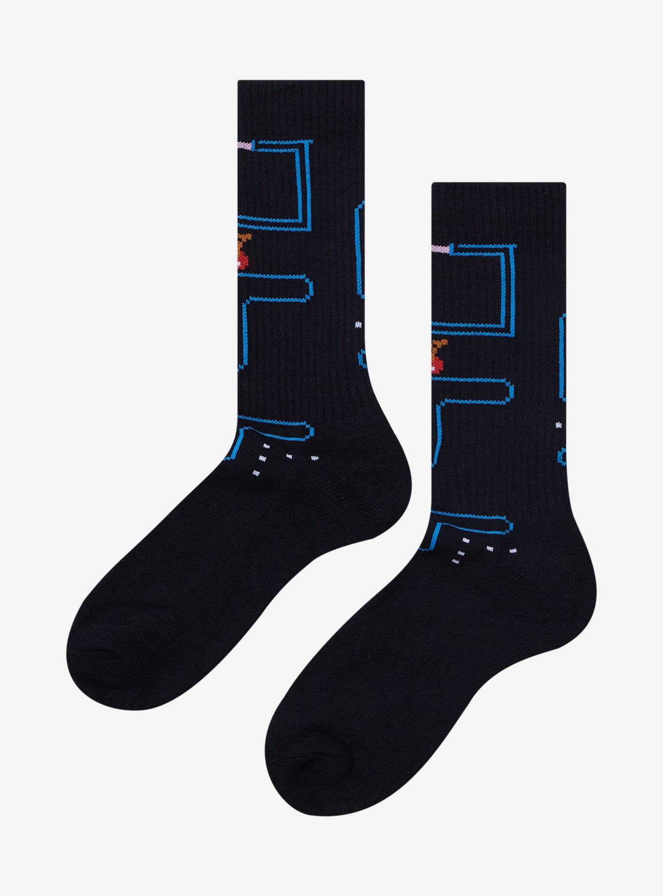 Pac-Man Maze Crew Socks, , alternate