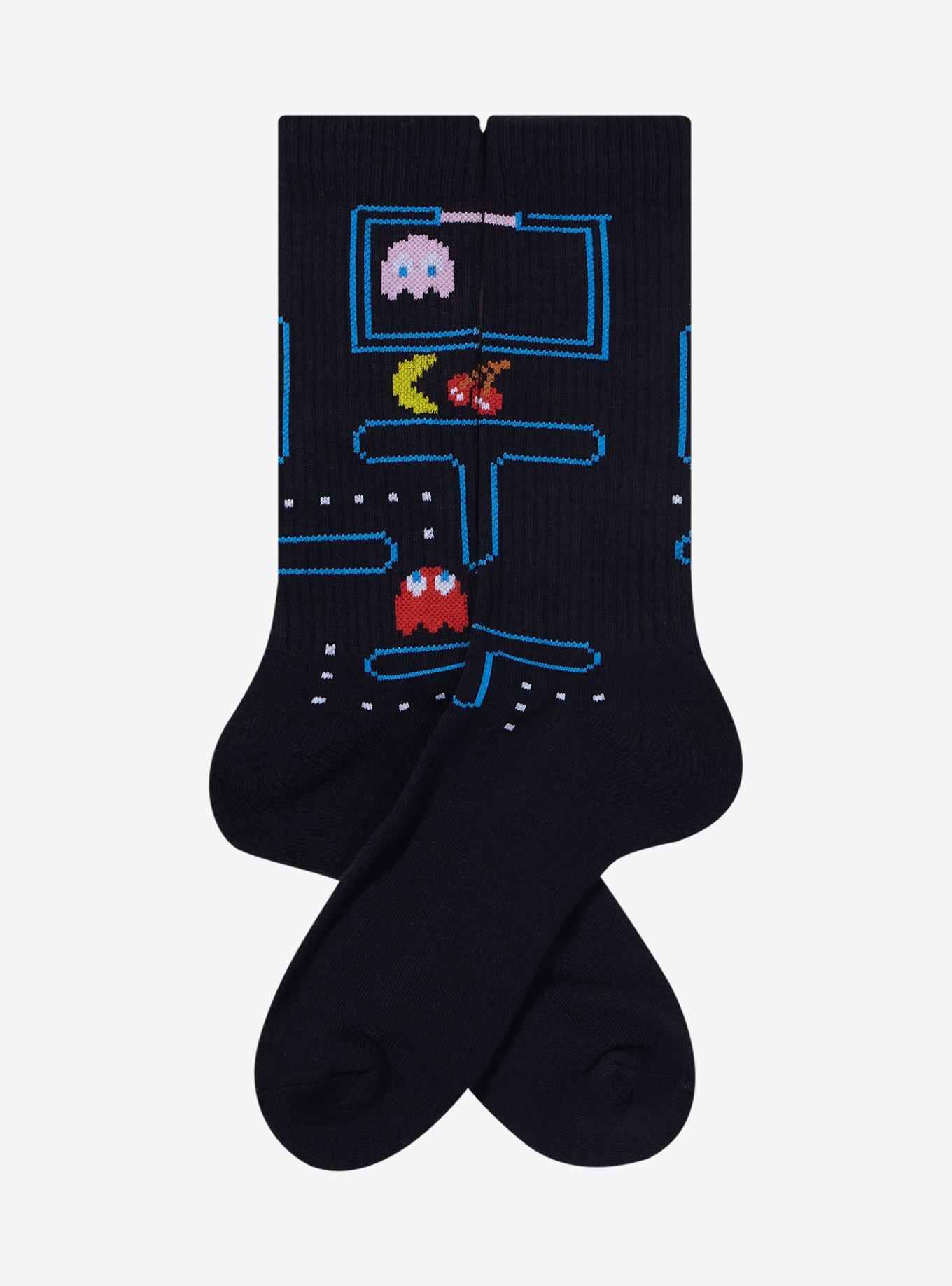 Pac-Man Maze Crew Socks, , alternate