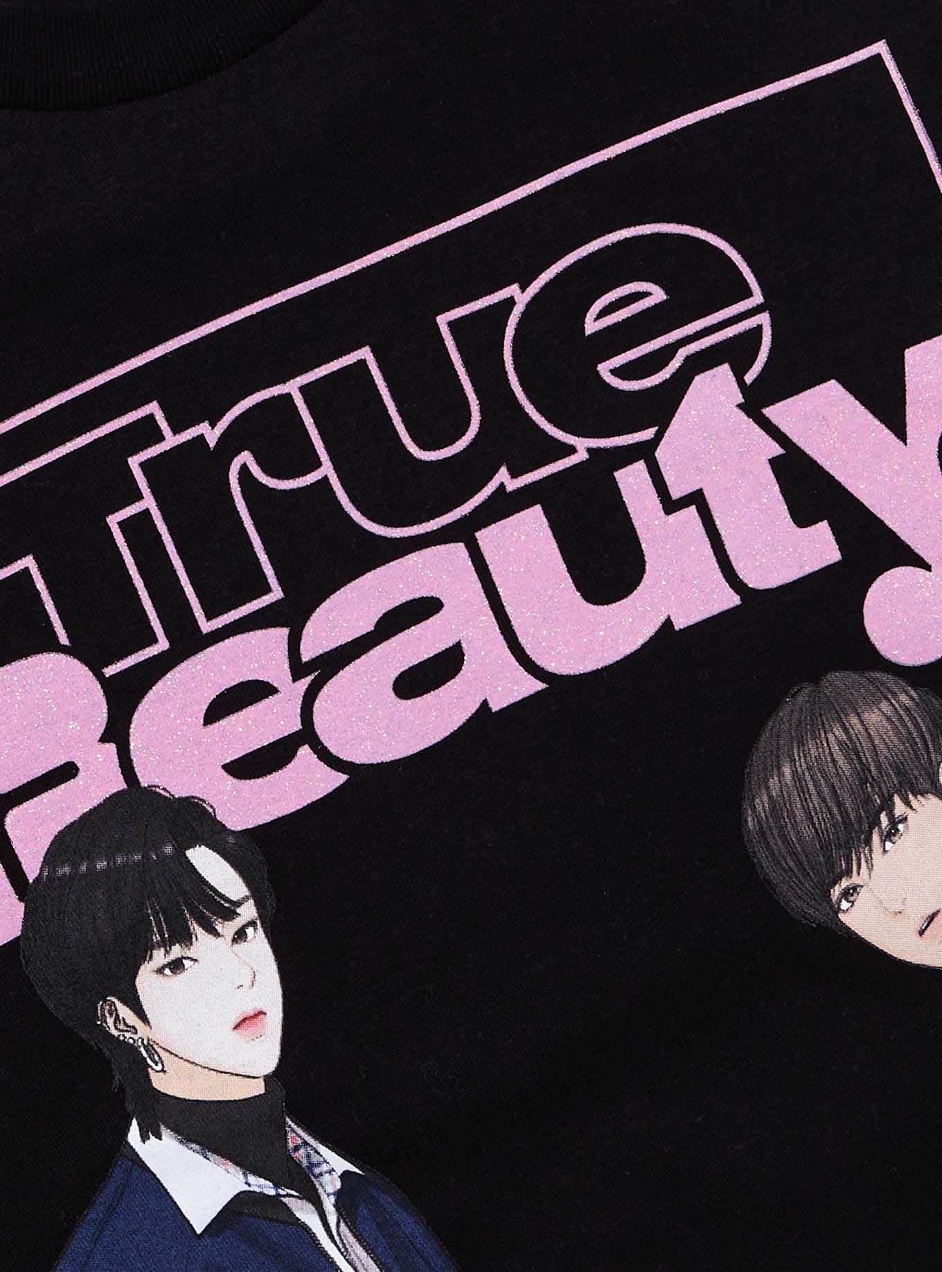 True Beauty Trio Glitter Boyfriend Fit Girls T-Shirt, , hi-res